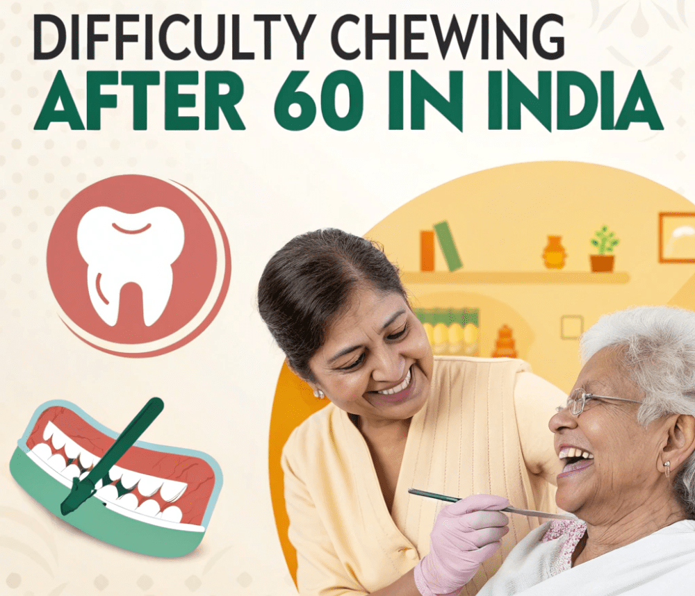 Difficulty Chewing After 60 in India